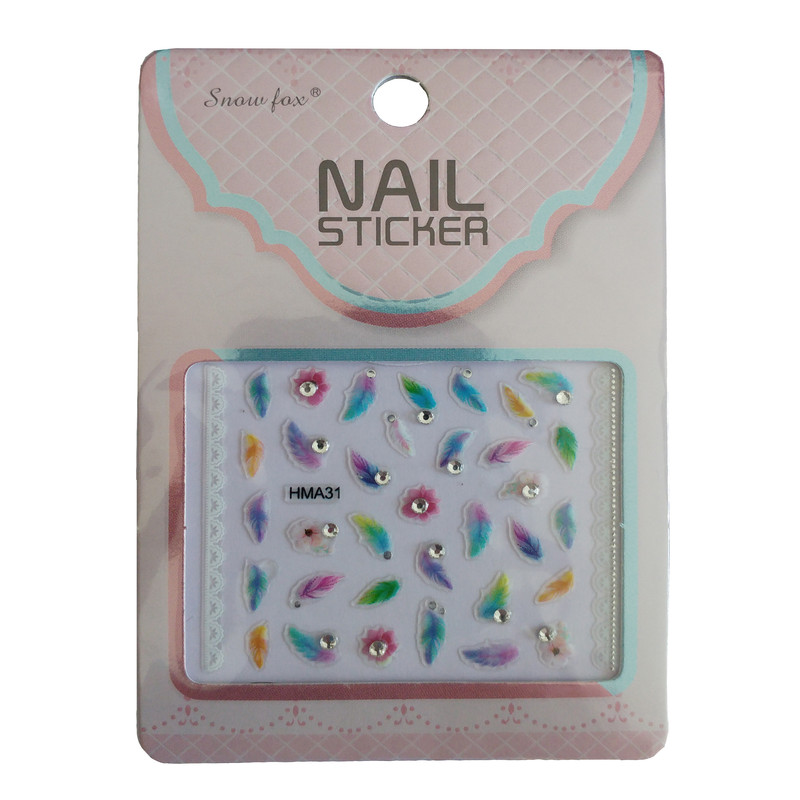 استیکر طراحی ناخن اسنوفاکس کد 041 مجموعه 3 عددی