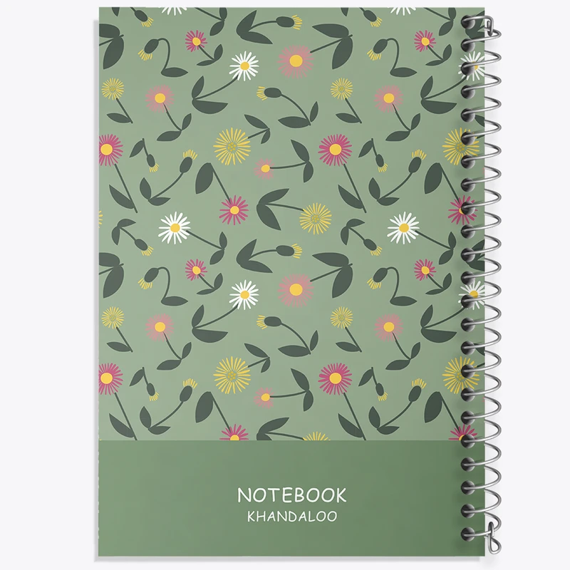 دفتر نت موسیقی 50 برگ خندالو مدل گل گلی کد N1290