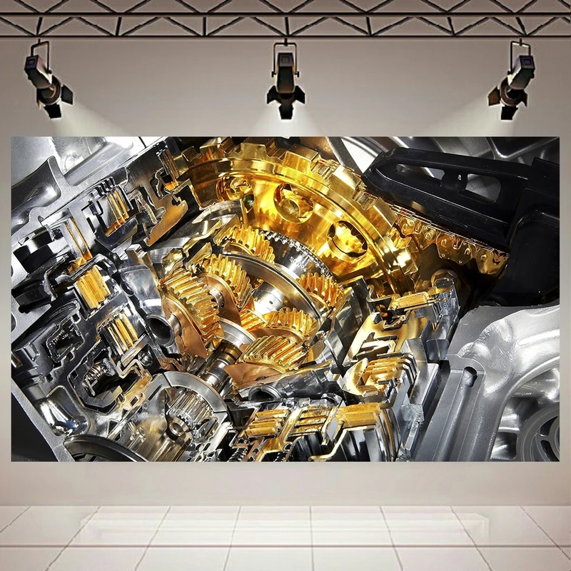 تابلو بوم طرح مهندسی مدل چرخ دنده کد AR9930