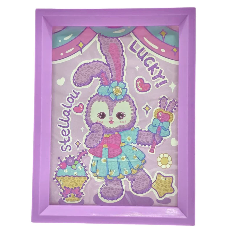 بازی آموزشی ناب سل مدل تابلو نقاشی الماسی خرگوش بامزه RABBIT LUCKY NAAB004 