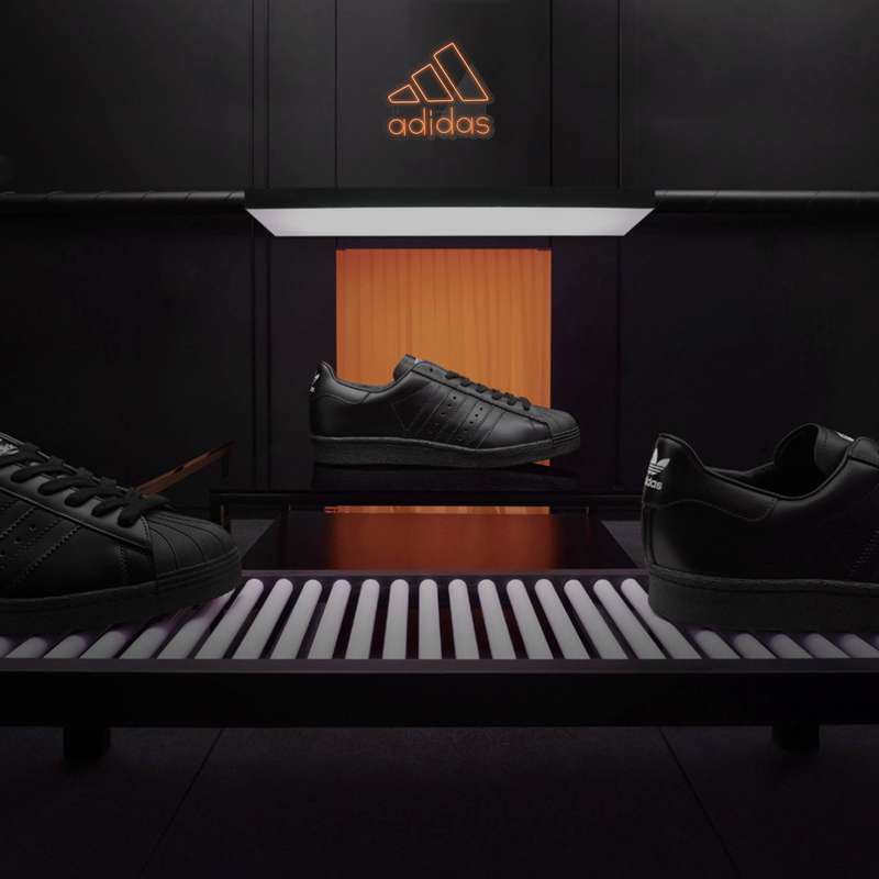 چراغ دیواری نئون دیزاین طرح Adidas-Text-BL_ORG