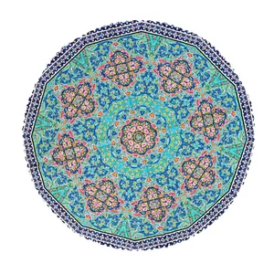 رومیزی مدل شمسه سایز 90x90 سانتی‌متر