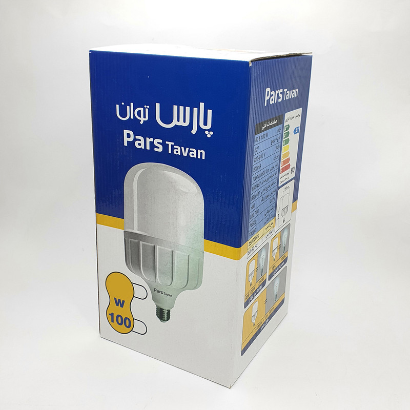 لامپ ال ای دی 100 وات پارس توان مدل P100 پایه E27