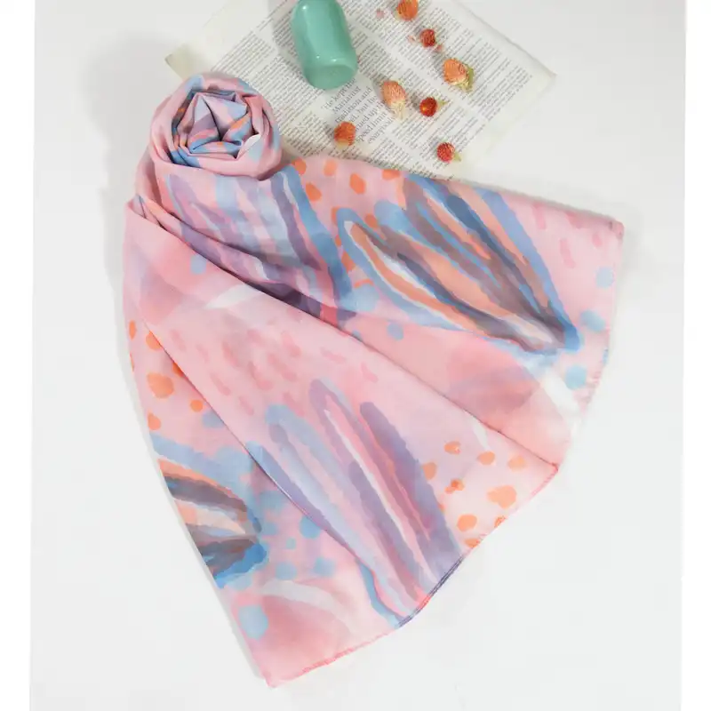 شال زنانه مدل  نخی پاستلی کد ana-2328