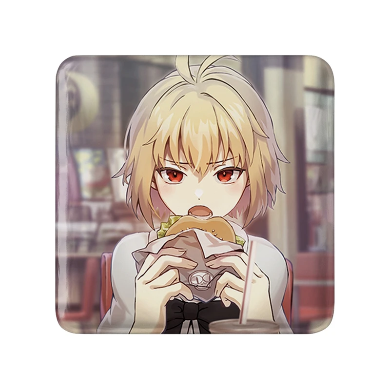 مگنت خندالو طرح بازی تسوکی هیمه‌ (Tsukihime) مدل مربعی کد 34519