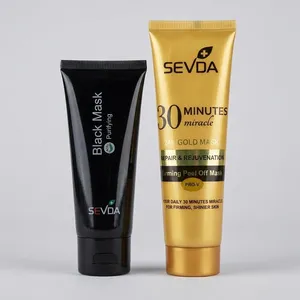 پک ماسک صورت پیل آف سودا مدل طلا 100 میلی‌لیتر و ذغال 75 میلی‌لیتر با عصاره آلوئه‌ورا، تسکین‌دهنده، شفاف‌کننده، نرم‌کننده،...