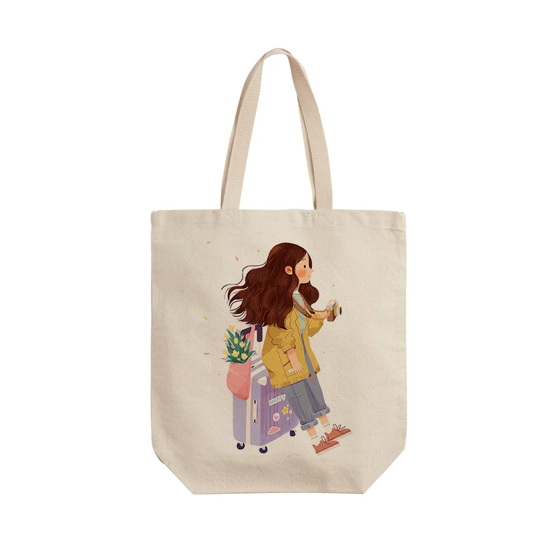 ساک خرید ترمه طراحان ایده مدل دختر عکاس کد cfp1357 - L