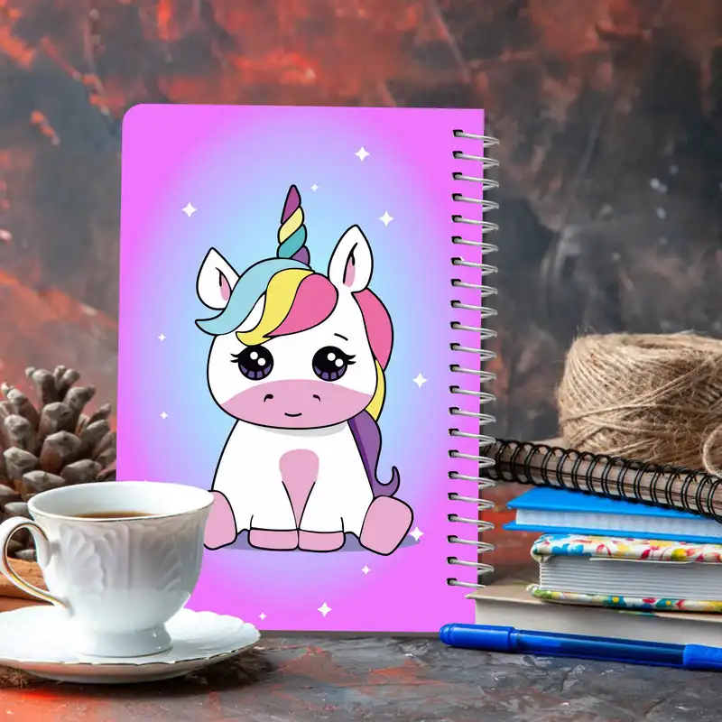 دفترچه یادداشت مستر راد طرح تک شاخ مدل اسپارکل کد Sparkel 1944