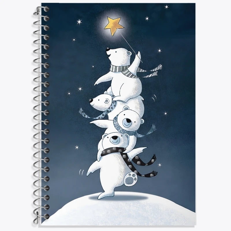 دفتر نت موسیقی 50 برگ خندالو طرح خرس های کیوت کد F8252