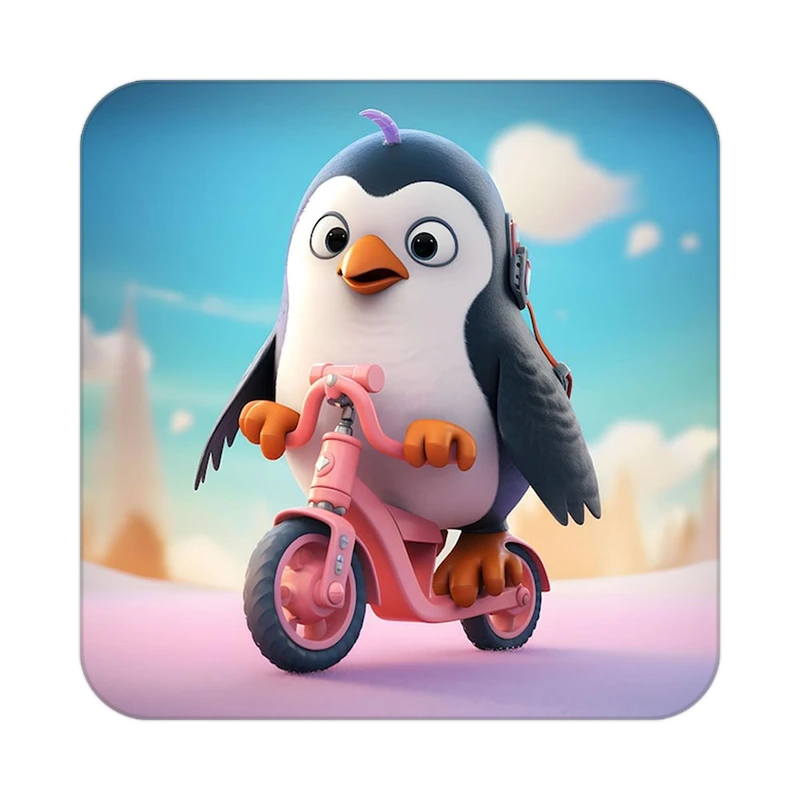 زیر لیوانی کاکتی طرح حیوانات کارتونی مدل mp28817