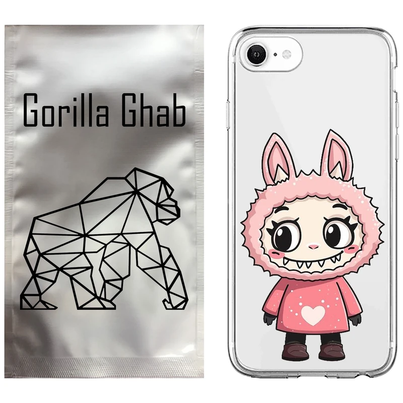 کاور گوریلا قاب مدل CLG کد 139 طرح لبوبو Labubu مناسب برای گوشی موبایل اپل iPhone 7 / 8 / SE 2022