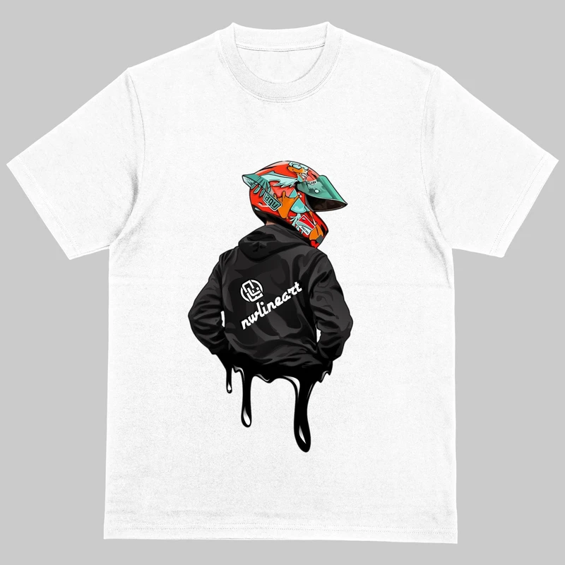 تی‌شرت آستین کوتاه مردانه مدل باکسی کد agv