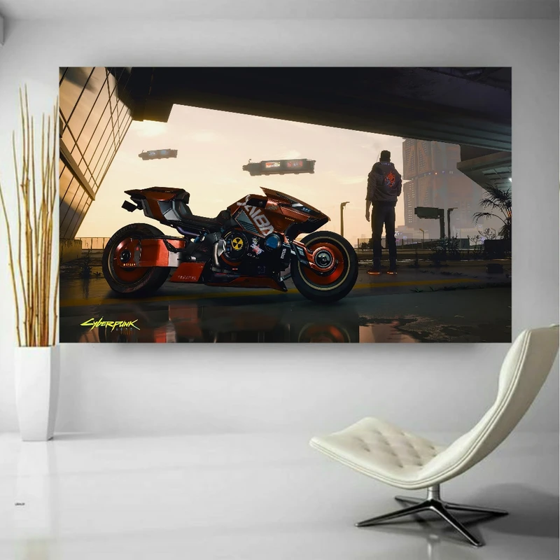 پوستر دیواری طرح گیم Cayber punk مدل SDP4058