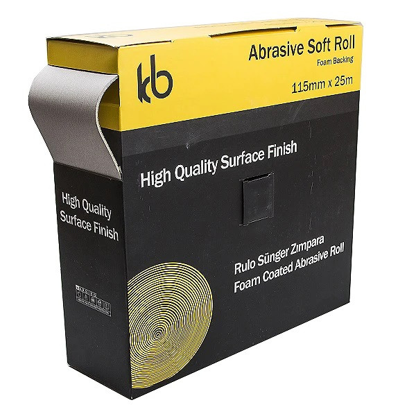 رول  سنباده اسفنجی کا بی مدل P120 رول 25 متری