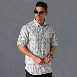  پیراهن آستین کوتاه مردانه مدل بوکله کد 1161-099