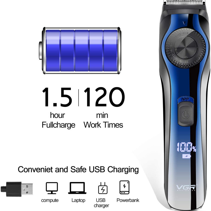ماشین اصلاح موی سر و صورت وی جی ار مدل V-080