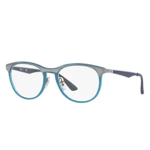 فریم عینک طبی پنتوس (Pantos) ری بن مدل 0RX7116-8017 مناسب برای صورت بیضی، گرد