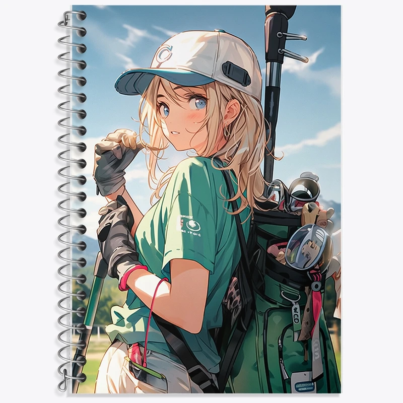 دفتر زبان 50 برگ خندالو مدل دو خط طرح دخترانه کد F679