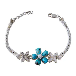    دستبند نقره زنانه بازرگانی میلادی کد DP_129