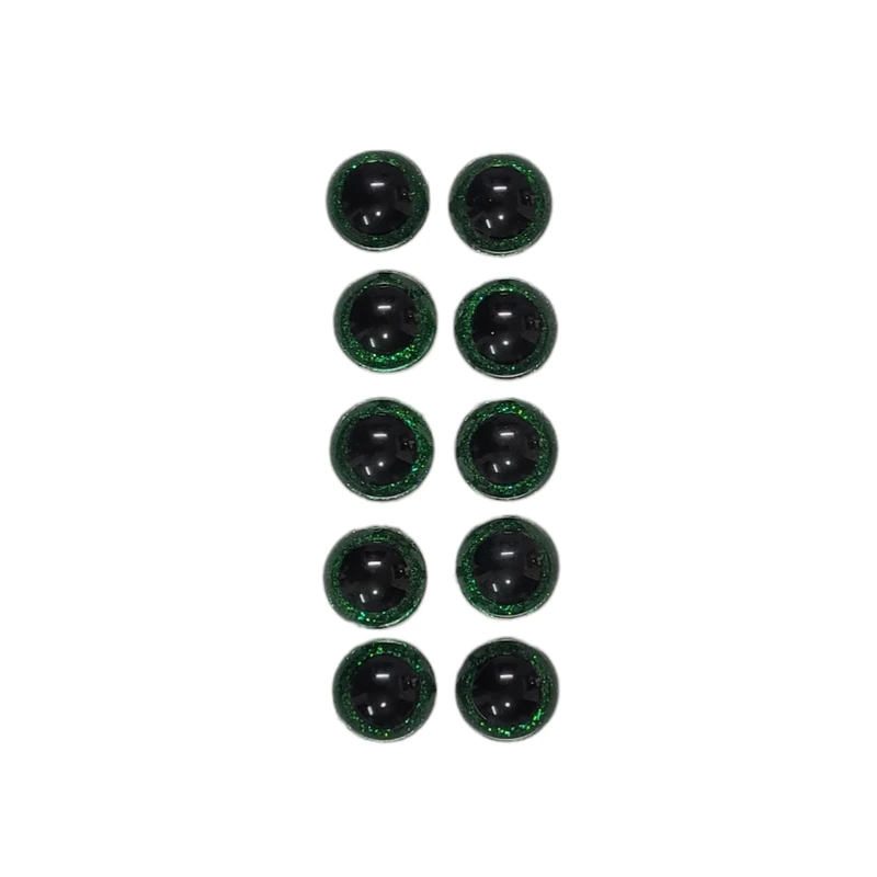 ملزومات عروسک سازی مدل چشم اکلیلی واشر دار کد Saz1710 بسته 10 عددی 