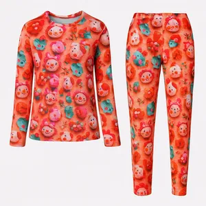 ست تی‌شرت آستین بلند و شلوار راحتی زنانه مدل 05952