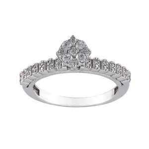 انگشتر نقره زنانه جواهری سون مدل 2809