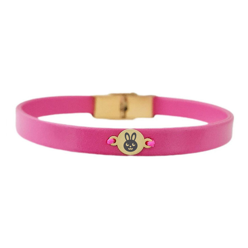 دستبند طلا 18 عیار زنانه لیردا مدل خرگوش 7002