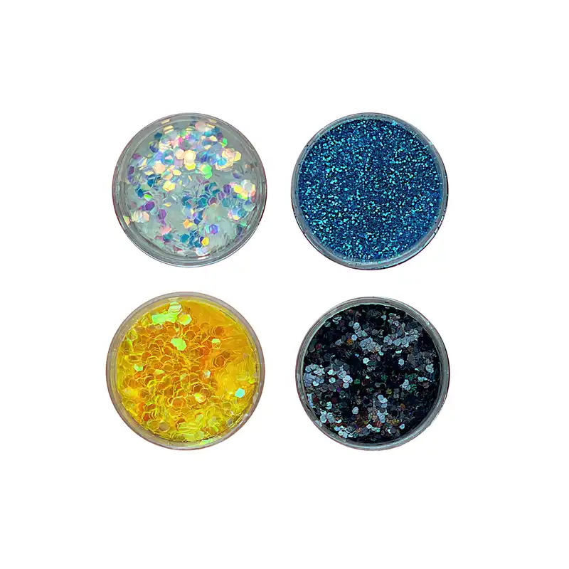 تزیین ناخن مدل شوگر و پولک کد z5 مجموعه 4 عددی