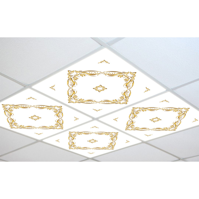 تایل سقفی آسمان مجازی مدل C-11965 سایز 60x60 سانتیمتر بسته 20 عددی