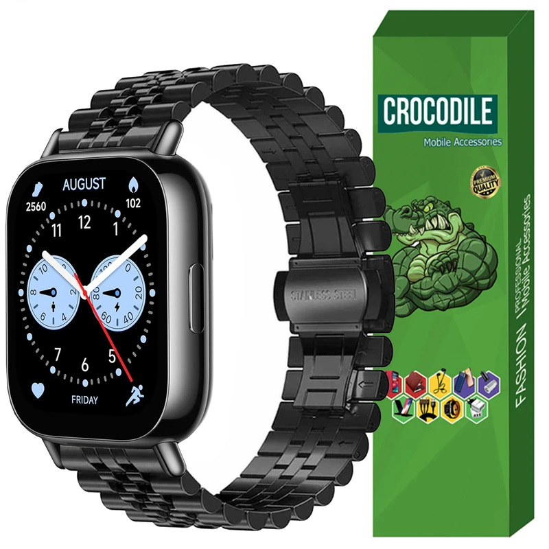 بند کروکودیل مدل 5BID مناسب برای ساعت هوشمند شیائومی Redmi Watch 5 Lite 22MM