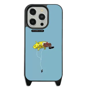 AKAM AMC-WLA15PRO-SPONGE BOB1 Cover For Apple iPhone 15 Pro