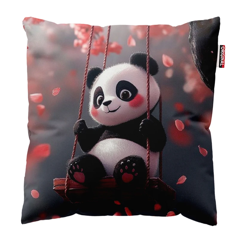 کوسن پاد آفرین مدل پاندای کیوت روی تاب کد 340 سایز 30*30 سانتی متر