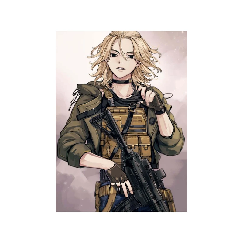 استیکر لپ تاپ و موبایل مدل انیمه طرح توکیو ریونجرز مانجیرو سانو مایکی Tokyo Revengers Manjiro Sano Mikey کد 3405