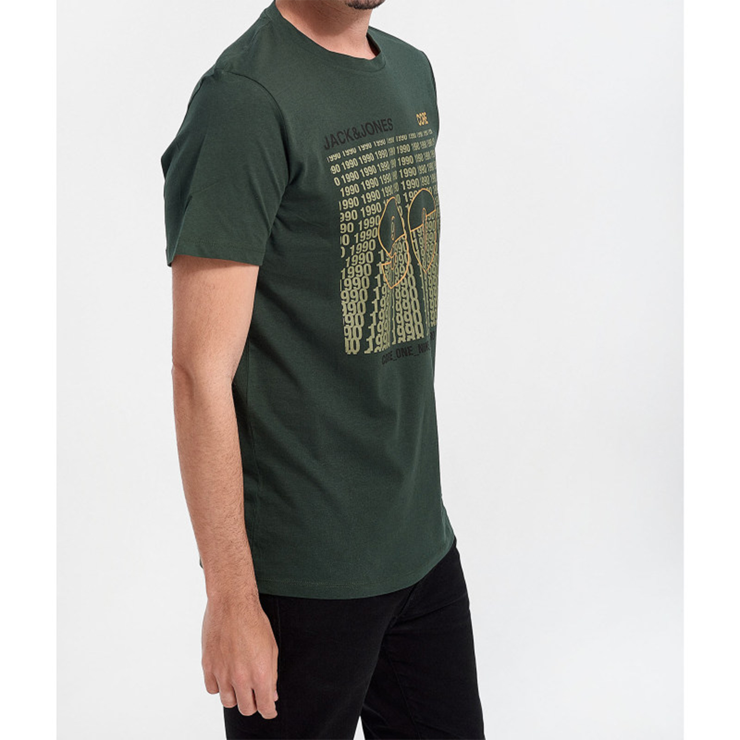 تی شرت آستین کوتاه مردانه جک اند جونز مدل STAR12173066 رنگ سبز -  - 5