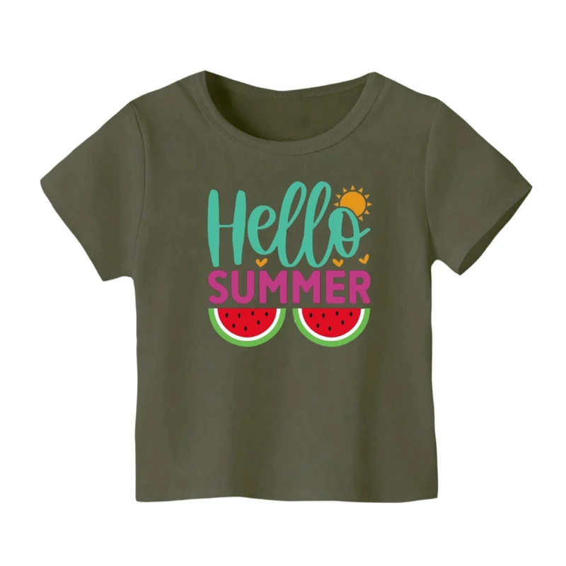 تی شرت آستین کوتاه بچگانه مدل هندوانه یلدایی کد 15