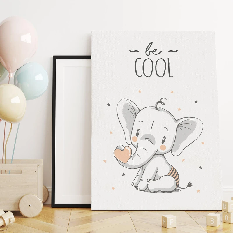 تابلو شاسی کودک سالی وود مدل فیل کوچولو کد T170524