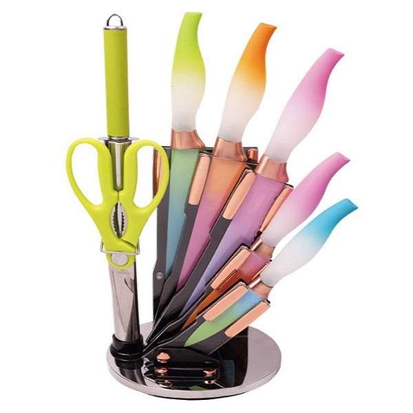 سرویس چاقو آشپزخانه 8 پارچه مدل ER-0395