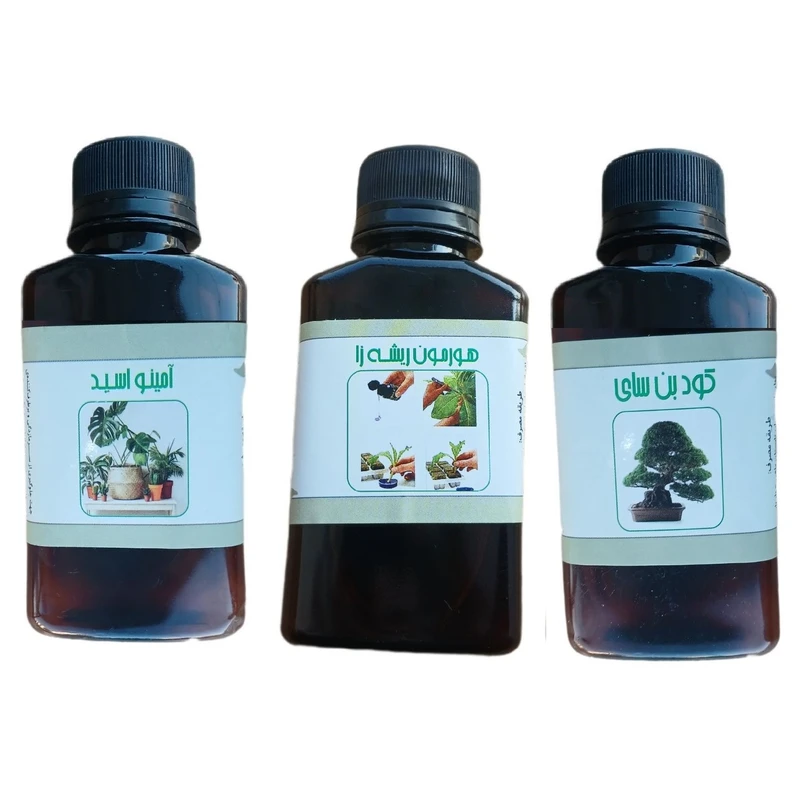 کود مایع امینو اسید و بن سای و هورمون ریشه زا مدل life drop حجم 110 میلی لیتر بسته 3 عددی