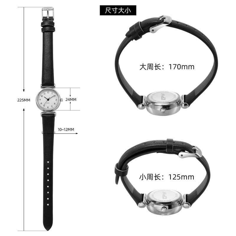 ساعت مچی عقربه ای زنانه مدل کلاسیک بند چرم