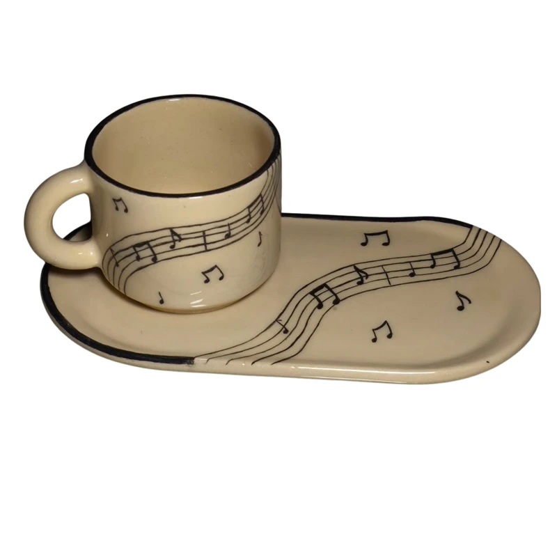 ماگ مدل ست ماگ سرامیکی به همراه زیر ماگی | مناسب چای و قهوه