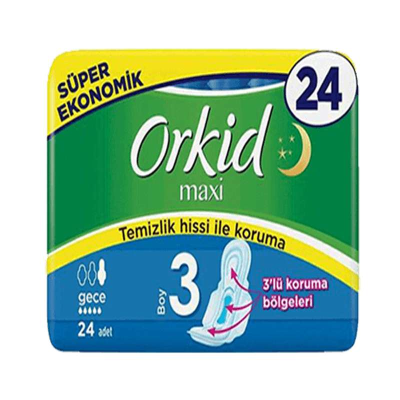 نوار بهداشتی اورکید مدل MAXI بسته 24 عددی