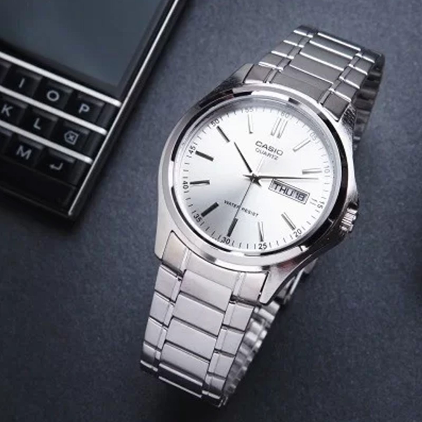 ساعت مچی عقربه ای مردانه کاسیو مدل MTP-1239D-7ADF - - 9