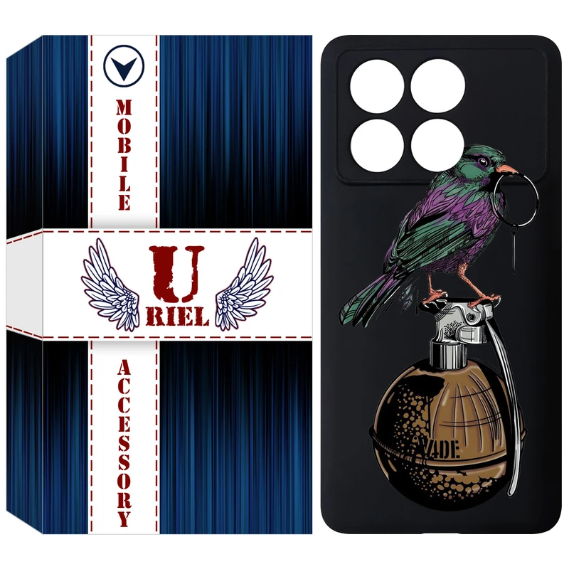 کاور یوریل مدل KSH کد 31 طرح پرنده مناسب برای گوشی موبایل شیائومی Poco X6 Pro 5G