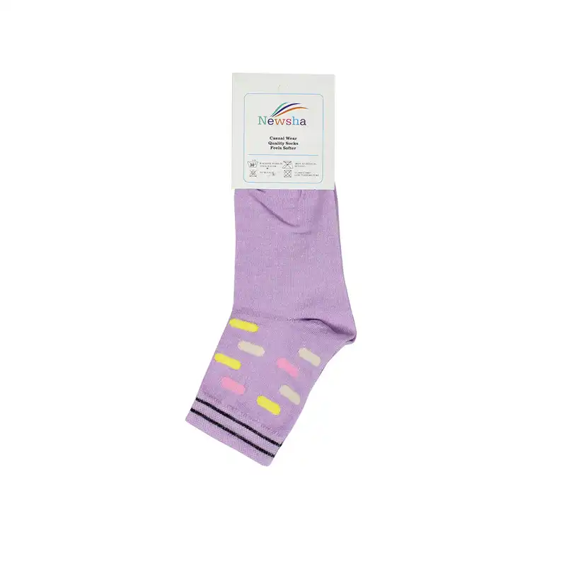 جوراب دخترانه نیوشا کد 15060 مجموعه 3 عددی