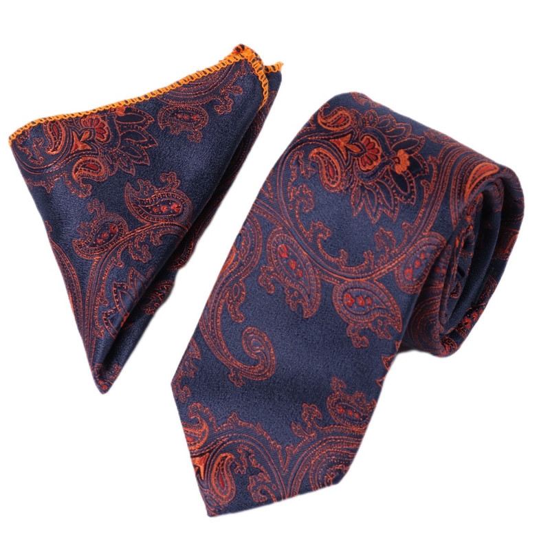 ست کراوات و دستمال جیب مردانه نسن مدل T46