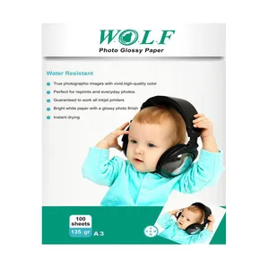  کاغذ ولف مدل فتوگلاسه 135 گرم سایز A3 بسته 100 عددی