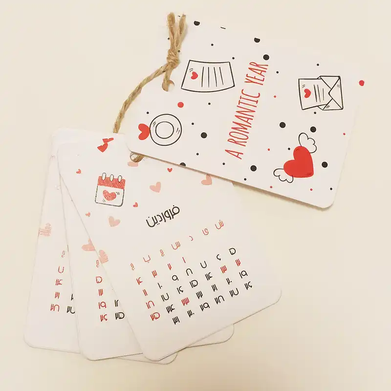 تقویم جیبی سال 1402 طرح عشق کد 102