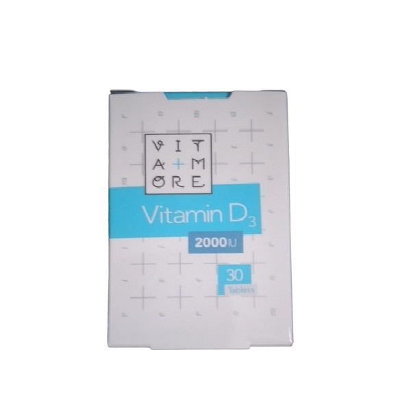 قرص ویتامین د3 2000 واحد ویتامور بسته 30 عددی