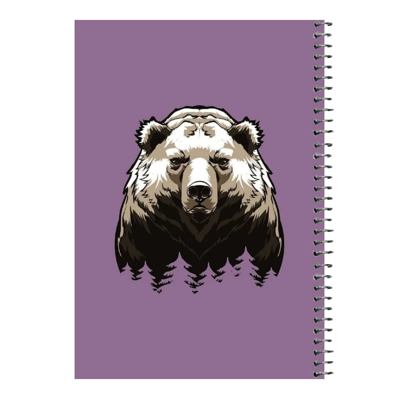 دفتر مشق 80 برگ اس جی مدل خرس     