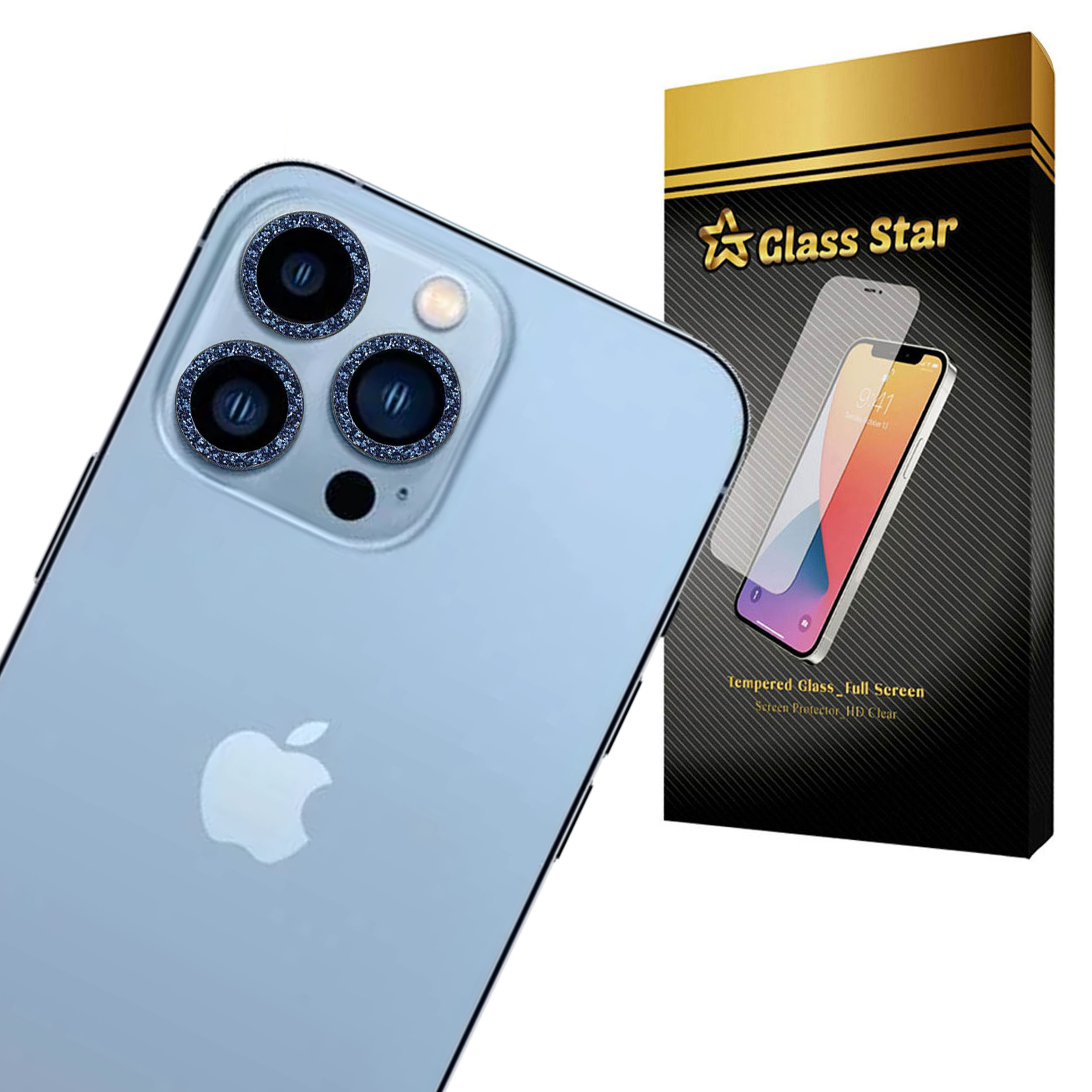 محافظ لنز دوربین گلس استار مدل BRILIANTS مناسب برای گوشی موبایل اپل iPhone 14 Pro Max